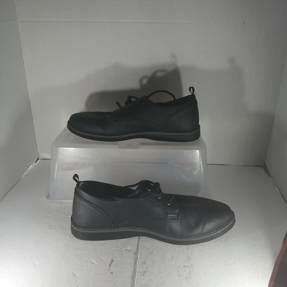 Wonder Nation Boys Dress Shoes Size 6 Black Memory Foam Oxford BBWN41FM005L